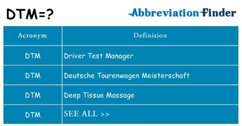 uzdtm|dtm meaning.